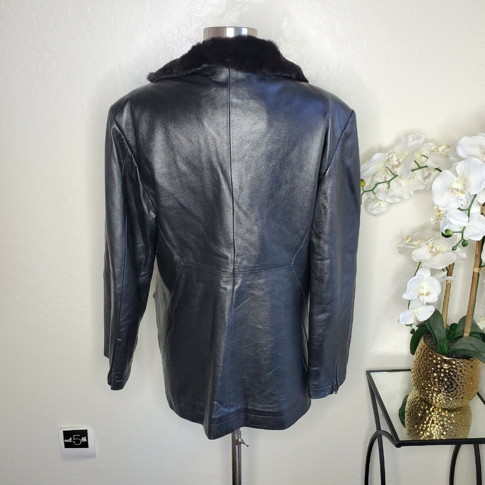 Givenchy Cuir Vintage Black Leather Jacket - Picture 3 of 9